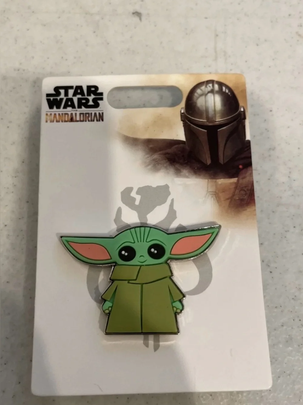 Star Wars Grogu Enamel Pin – Green and Pink